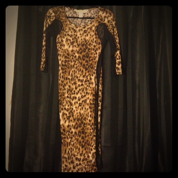 Cheetah lace Nicki Minaj Dress