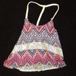 Tank top Flowy Adjustable Shirt. Size S