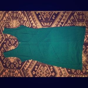 Green body con dress
