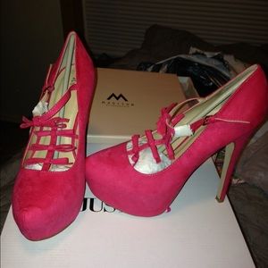 Pink JustFab heels. FINAL PRICE