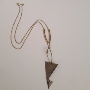 Brass necklace boho style