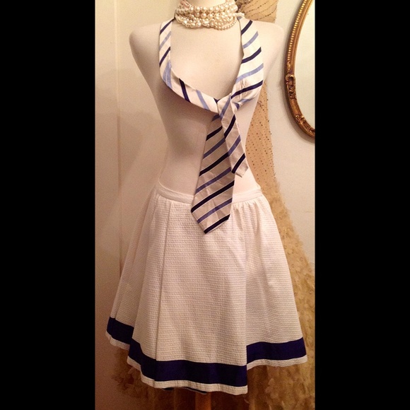 Valentino Wht Waffle Grosgrain Circle Skirt - Picture 2 of 4