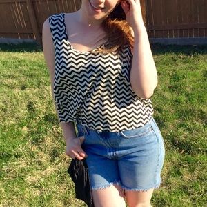 Chevron Swing Top