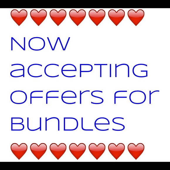 Now Accepting offers for bundles.
