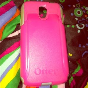 Samsung Galaxy S4 pink otter box/card case