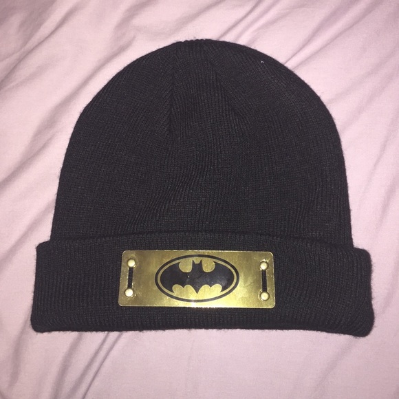 Wet Seal Accessories - Gold Plate Batman Beanie