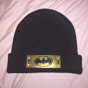 Gold Plate Batman Beanie
