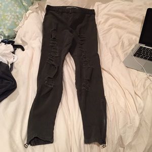 Joes jeans medium green skinnies