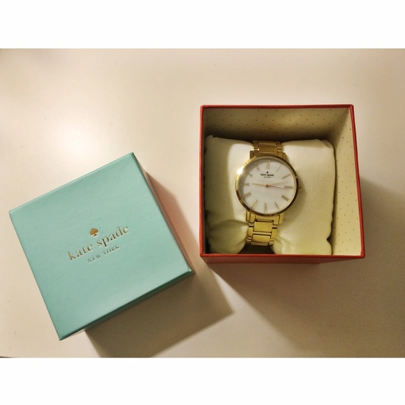 kate spade Accessories - Kate Spade mother of pearl gold watch
