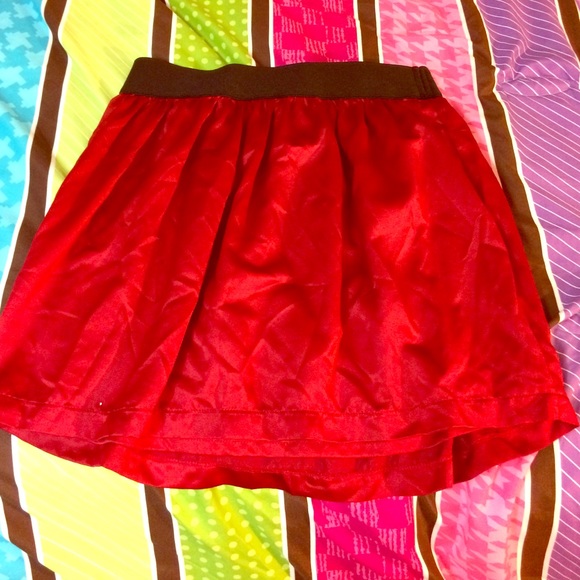 Red skirt