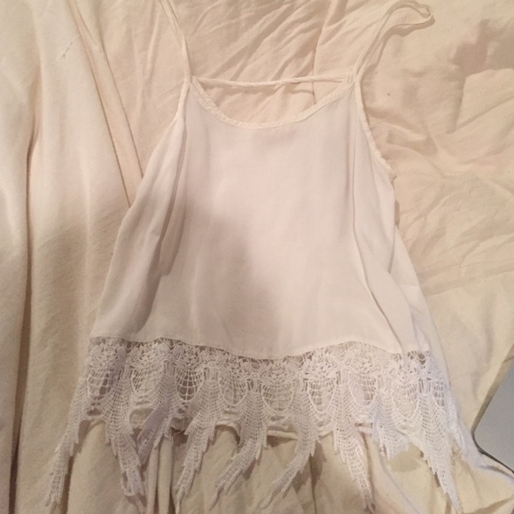 Festival white lace top - Picture 1 of 3