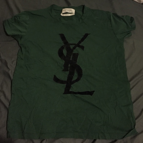 Money green authentic YSL tee 💚