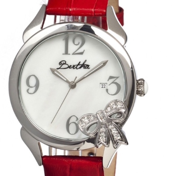 🎉HOST PICK🎉Ravishing Red Bow Bertha Watch❤️