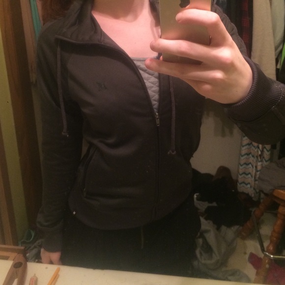 Dark grey Hurley zip up sweatshirt