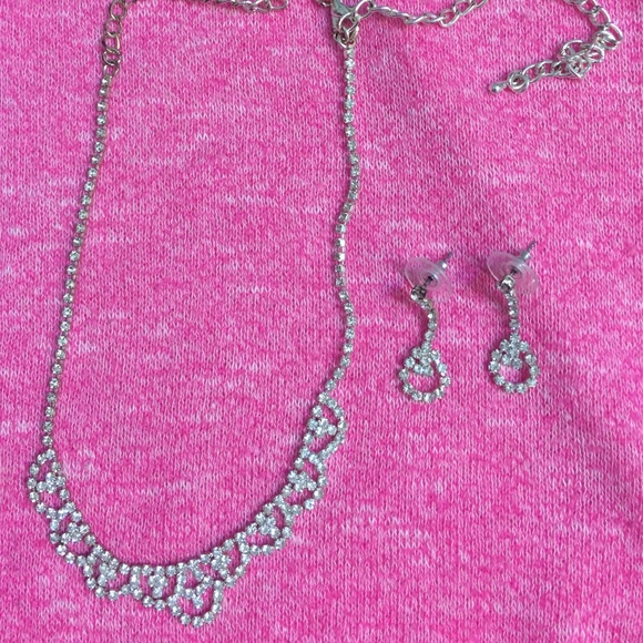 Fashion Diamond necklace & earring set - Picture 1 of 1