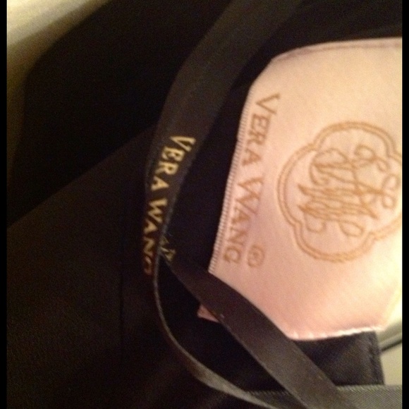 Vera Wang Black Jersey and Mesh Sequin Dress - Picture 4 of 4