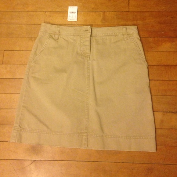 Jcrew khaki skirt NWT