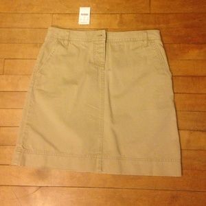 Jcrew khaki skirt NWT