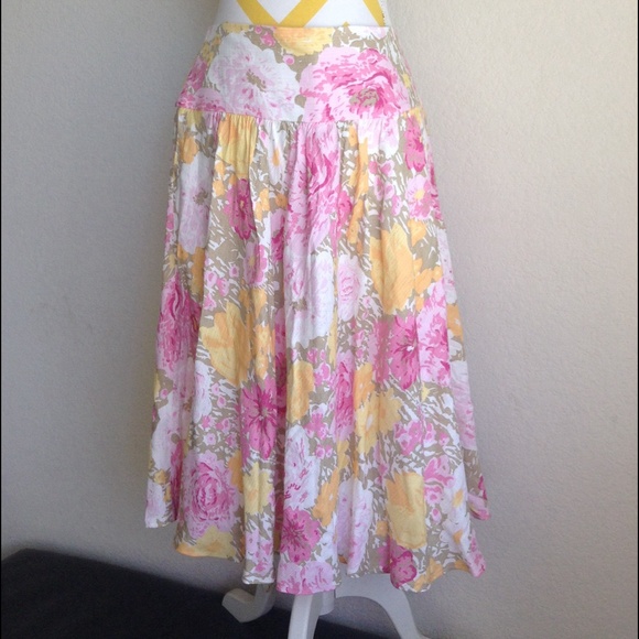 Ann Taylor Dresses & Skirts - Bundled Ann Taylor Loft Midi Floral Pleated Skirt