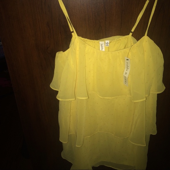 (NWT): Layered Dot Camisole in Maize