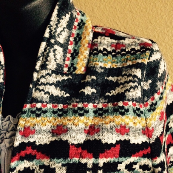 Adorable Aztec sweater jacket