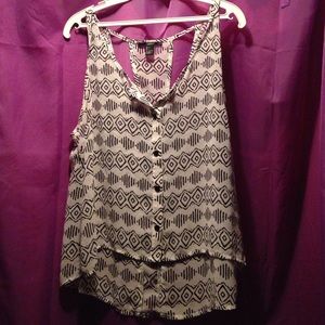 Chiffon Aztec tank top!