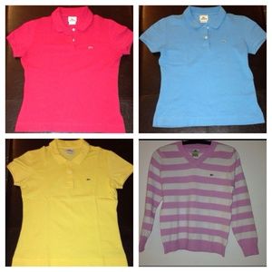 Authentic Lacoste Polo Shirt & Cable knit Sweater