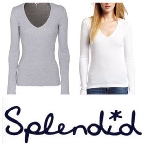 Splendid basic v neck