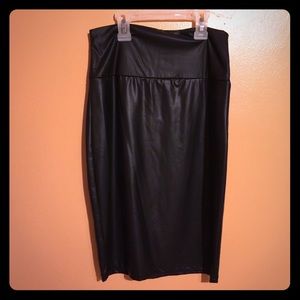 Leather skirt