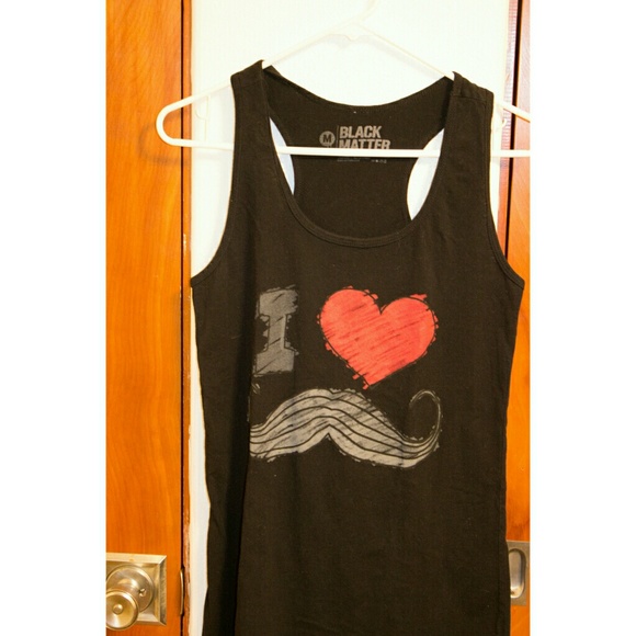 I  Love Moustaches tank top