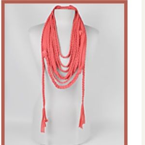 💎REDUCED Infinity Braid tassel scarf jersey 💎
