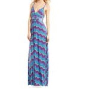 Maxi Dress - Transformer Dress in mosaic blue