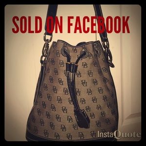 Dooney & Bourke Signature Drawstring  Shoulder Bag
