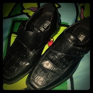 Stacey Adams Youths Black Leathers Size 12