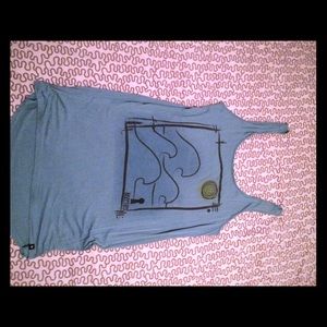 Long tank dress/ swim cover up