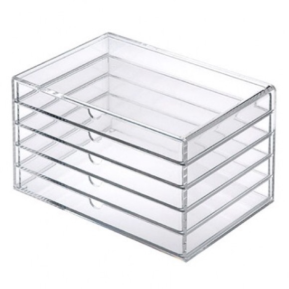 Muji Accessories Clear Acrylic Case 5 Drawers Not New Poshmark