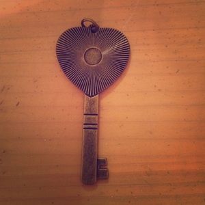 Vintage look key charm