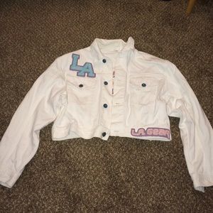 Vintage Jackets & Coats - La gear white Jean denim jacket Vintage Jackets & Coats - La gear white Jean denim jacket