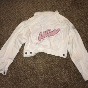 Vintage Jackets & Coats - La gear white Jean denim jacket Vintage Jackets & Coats - La gear white Jean denim jacket