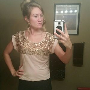 Faded Glory sequin tee