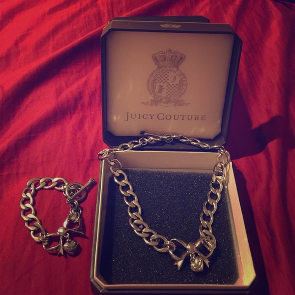 Juicy couture necklace and bracelet