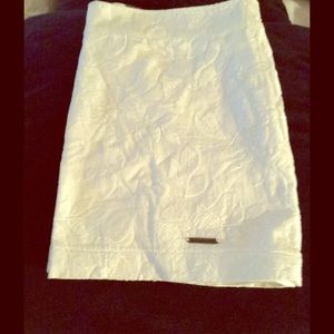 New White Mini Skirt