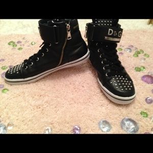 Dolce and Gabbana Black Sneakers