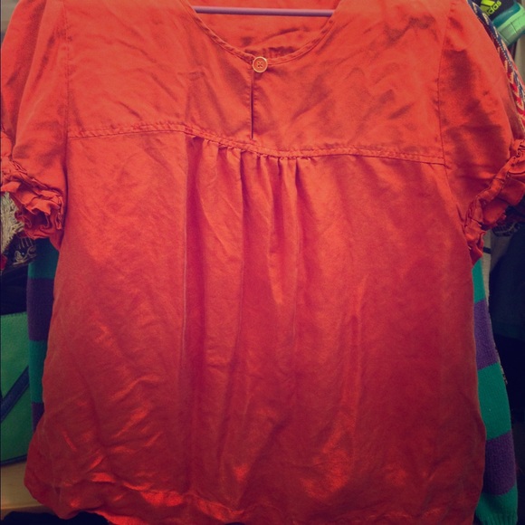Banana republic orange shirt