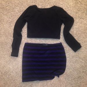 Black and purple skirt!