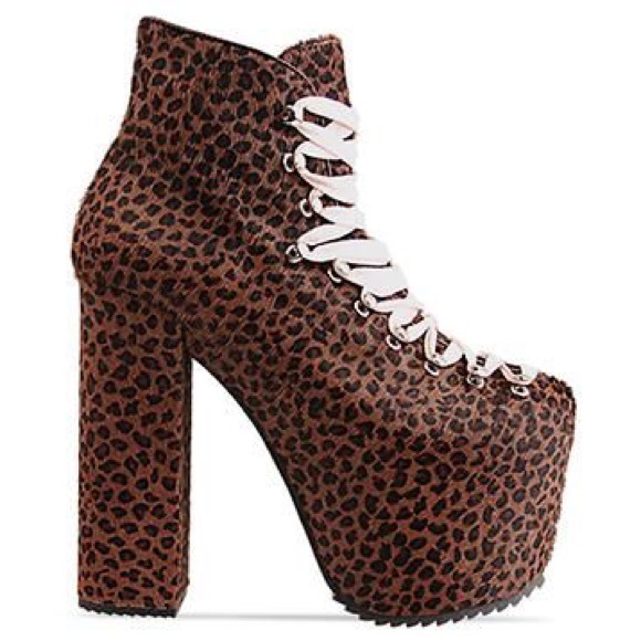 UNIF LEOPARD HELLBOUND PLATFORM SHOE HELLBOUNDS