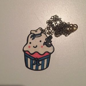 Cupcake Sailor Necklace Kawaii Rockabilly Kawaii