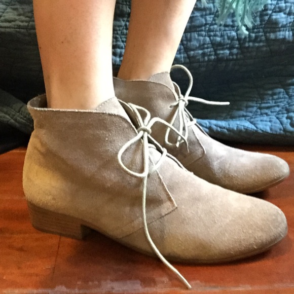 Taupe Suede Desert booties