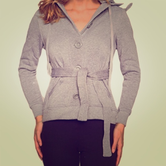 Women Fashion Belted Hoddie