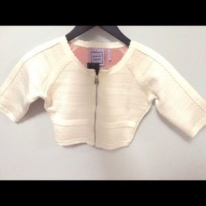 Unworn- Herve Leger Crop Zipper Top